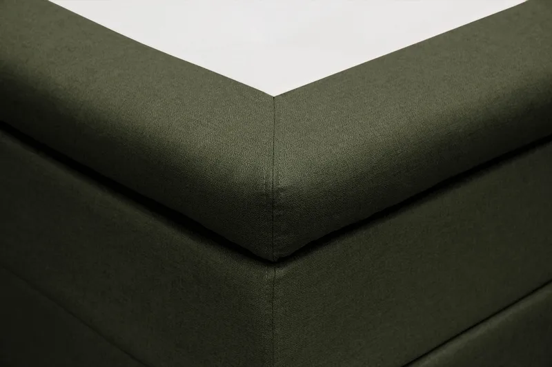 Hilton Komplett Sengpakke 160x200 cm Kontinentalseng med rutet sengegavl - Grön - Møbler - Senger - Kontinentalsenger