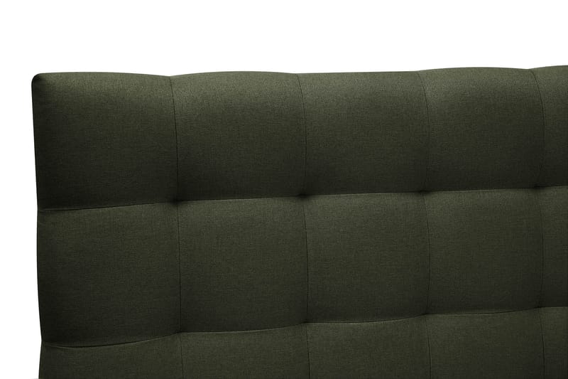 Hilton Komplett Sengpakke 160x200 cm Kontinentalseng med rutet sengegavl - Grön - Møbler - Senger - Komplett sengepakke