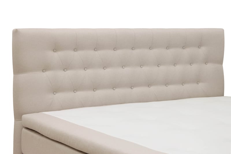 Hilton Komplett Sengpakke 180x200 cm Kontinentalseng med diamant sengegavl - Beige - Møbler - Senger - Komplett sengepakke