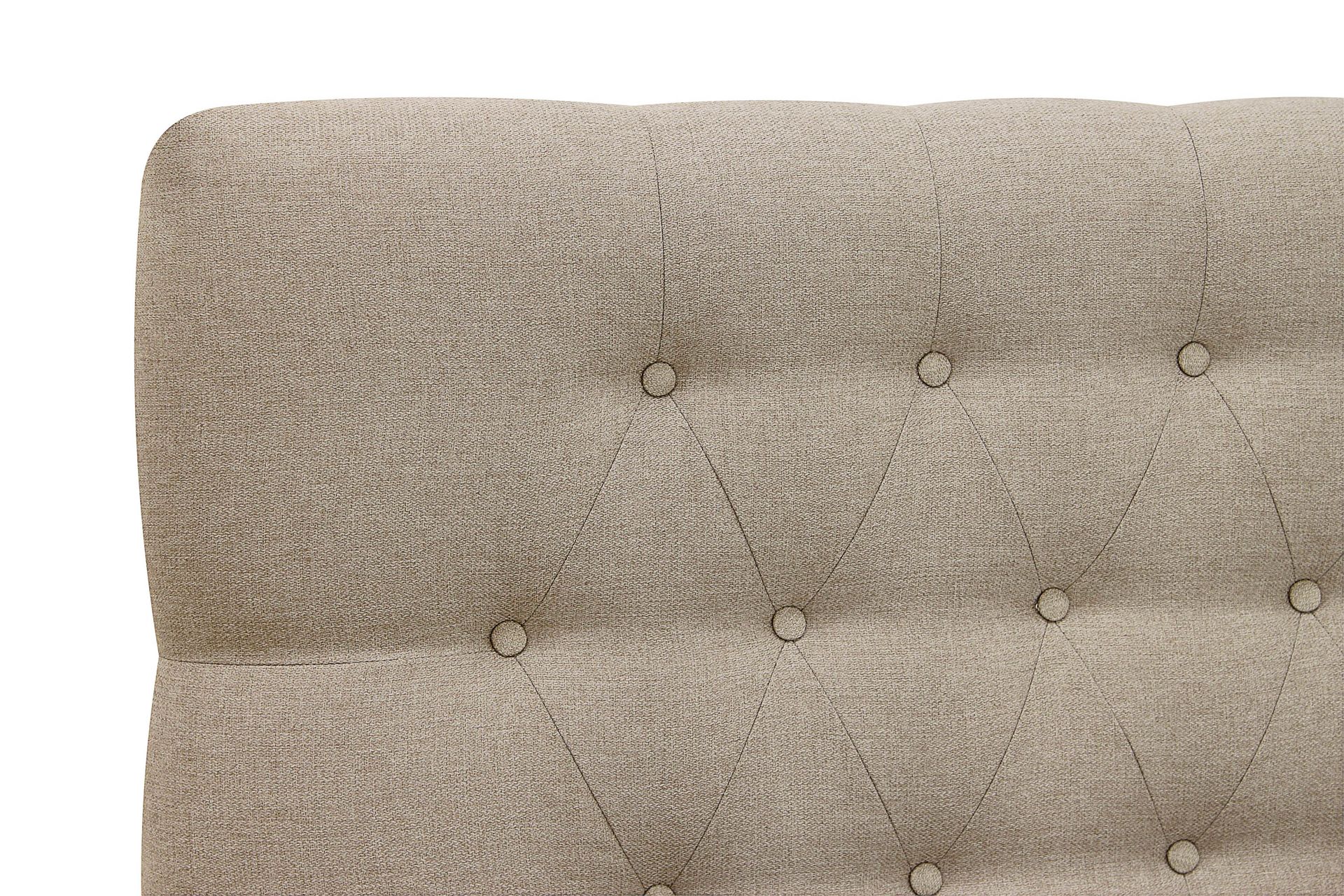 Hilton Komplett Sengpakke 180x200 cm Kontinentalseng med diamant sengegavl - Beige - Møbler - Senger - Komplett sengepakke