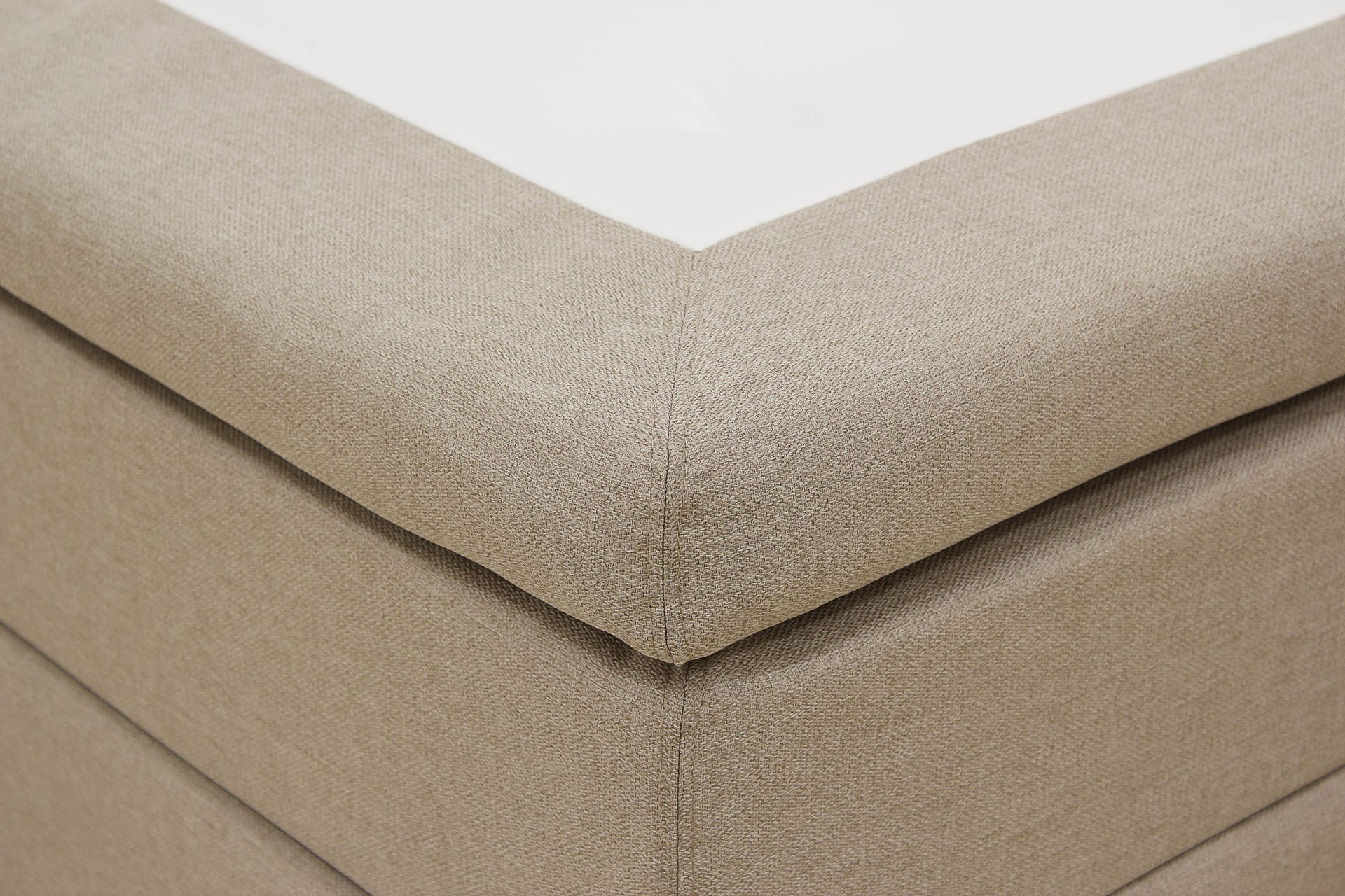 Hilton Komplett Sengpakke 180x200 cm Kontinentalseng med diamant sengegavl - Beige - Møbler - Senger - Komplett sengepakke