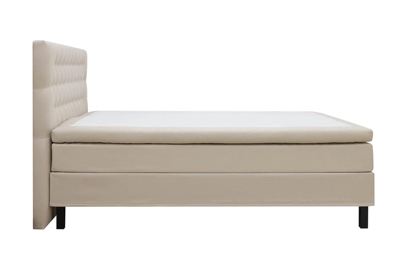 Hilton Komplett Sengpakke 180x200 cm Kontinentalseng med diamant sengegavl - Beige - Møbler - Senger - Komplett sengepakke