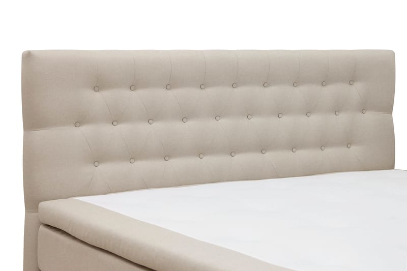 Hilton Komplett Sengpakke 180x200 cm Kontinentalseng med diamant sengegavl - Beige - Møbler - Senger - Komplett sengepakke