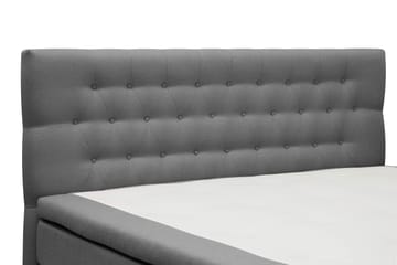Hilton Komplett Sengpakke 180x200 cm Kontinentalseng med diamant sengegavl - Grå - Møbler - Senger - Komplett sengepakke