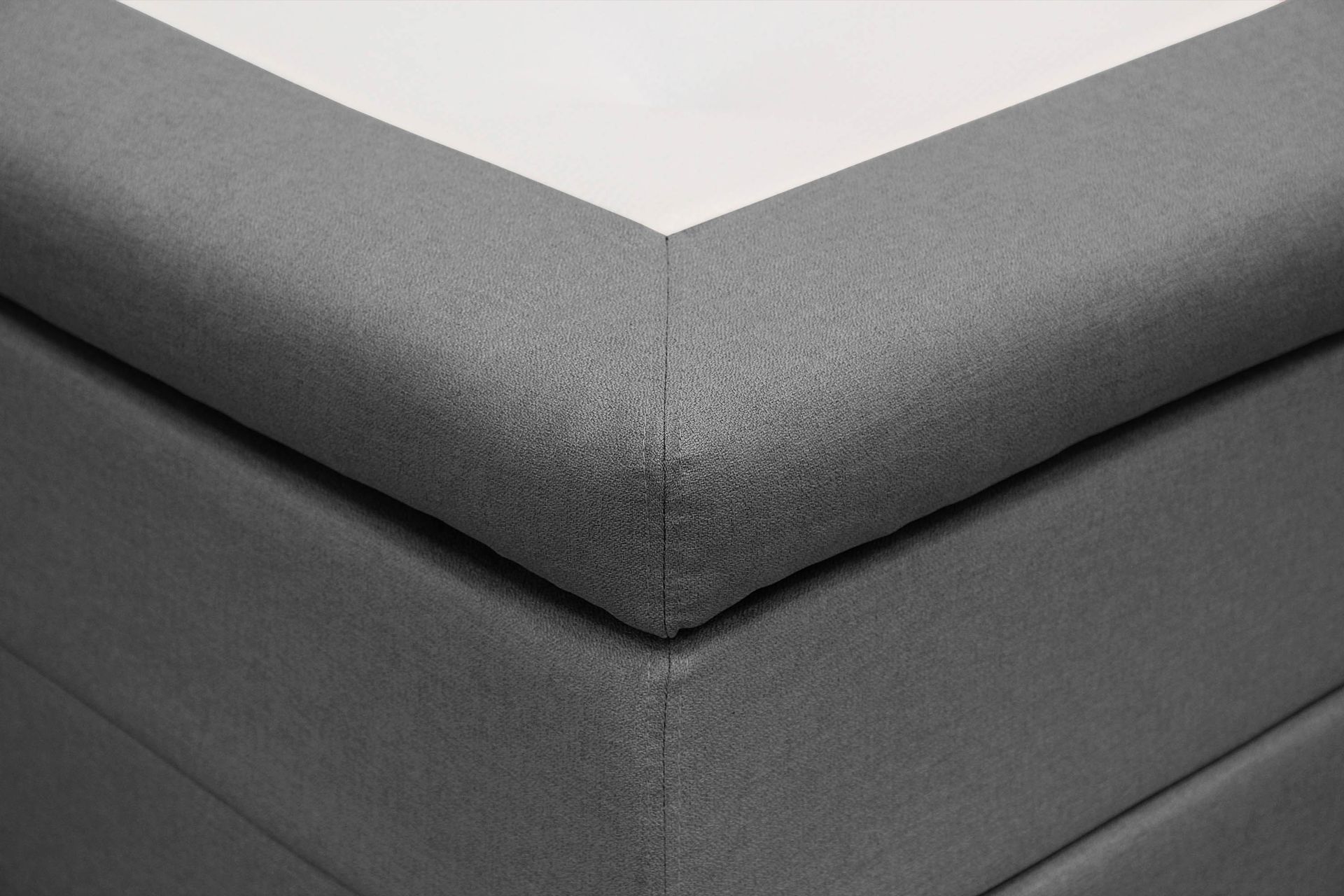 Hilton Komplett Sengpakke 180x200 cm Kontinentalseng med diamant sengegavl - Grå - Møbler - Senger - Komplett sengepakke