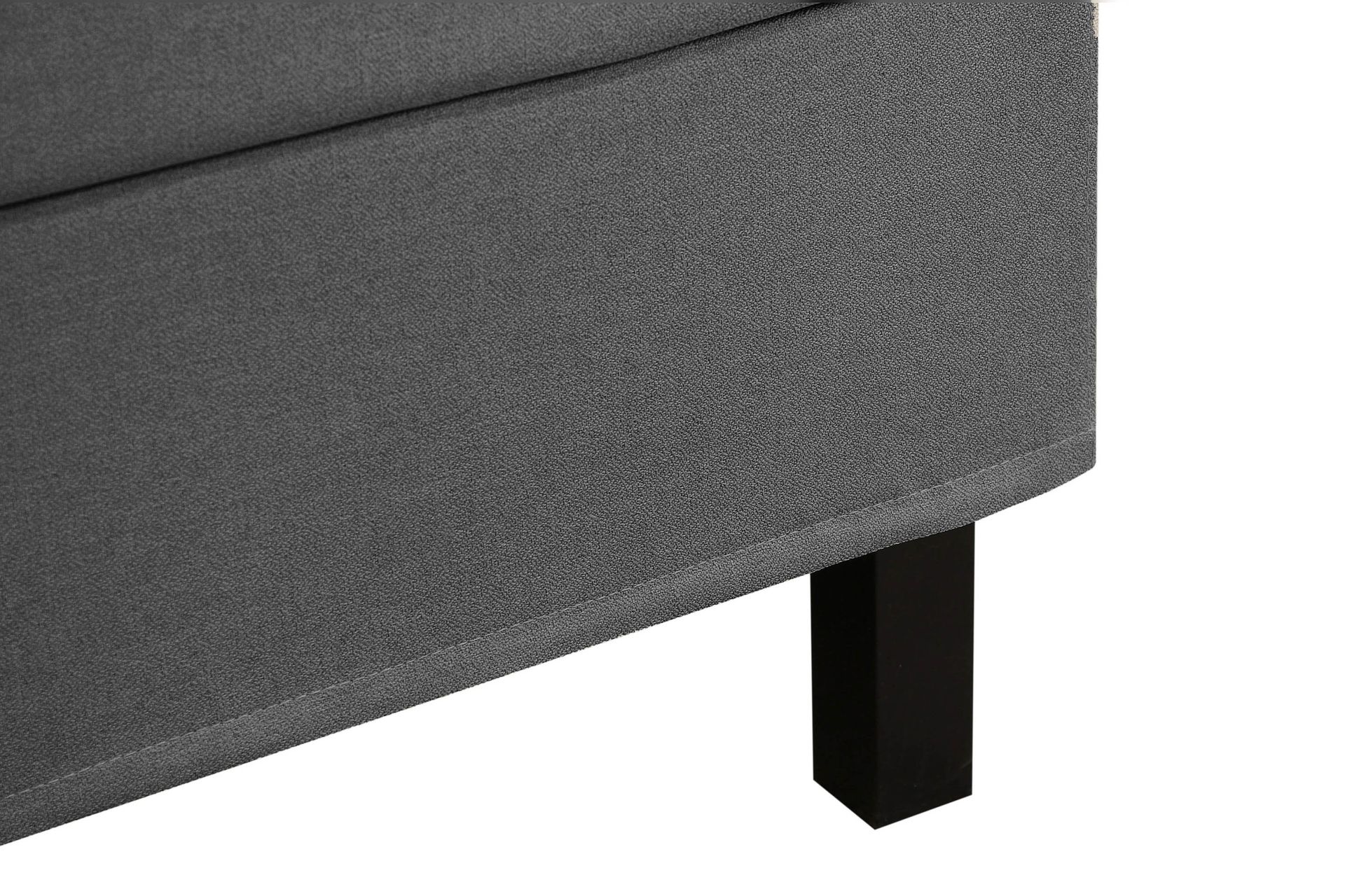Hilton Komplett Sengpakke 180x200 cm Kontinentalseng med diamant sengegavl - Grå - Møbler - Senger - Komplett sengepakke