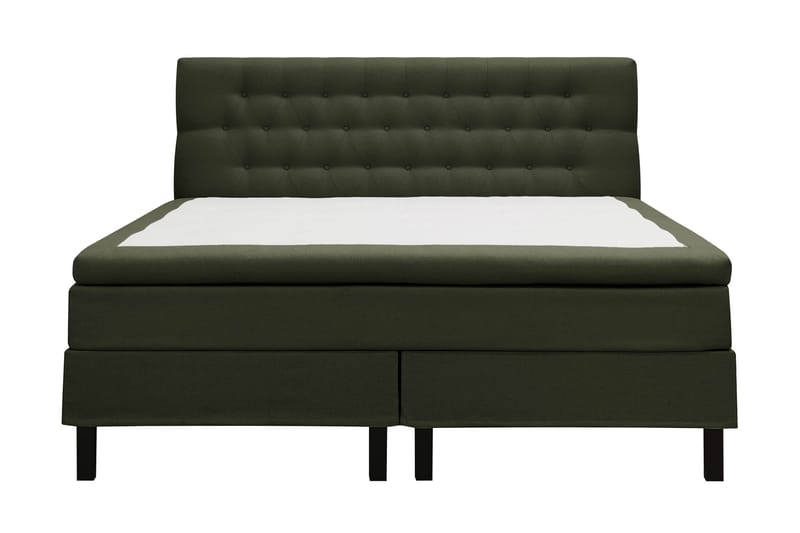 Hilton Komplett Sengpakke 180x200 cm Kontinentalseng med diamant sengegavl - Grön - Møbler - Senger - Komplett sengepakke