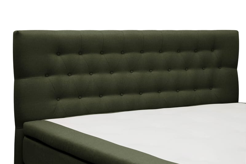 Hilton Komplett Sengpakke 180x200 cm Kontinentalseng med diamant sengegavl - Grön - Møbler - Senger - Komplett sengepakke