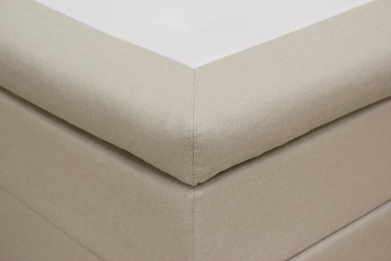 Hilton Komplett Sengpakke 180x200 cm Kontinentalseng med rutet sengegavl - Beige - Møbler - Senger - Komplett sengepakke