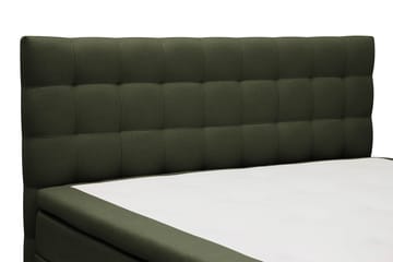 Hilton Komplett Sengpakke 180x200 cm Kontinentalseng med rutet sengegavl - Grön - Møbler - Senger - Komplett sengepakke