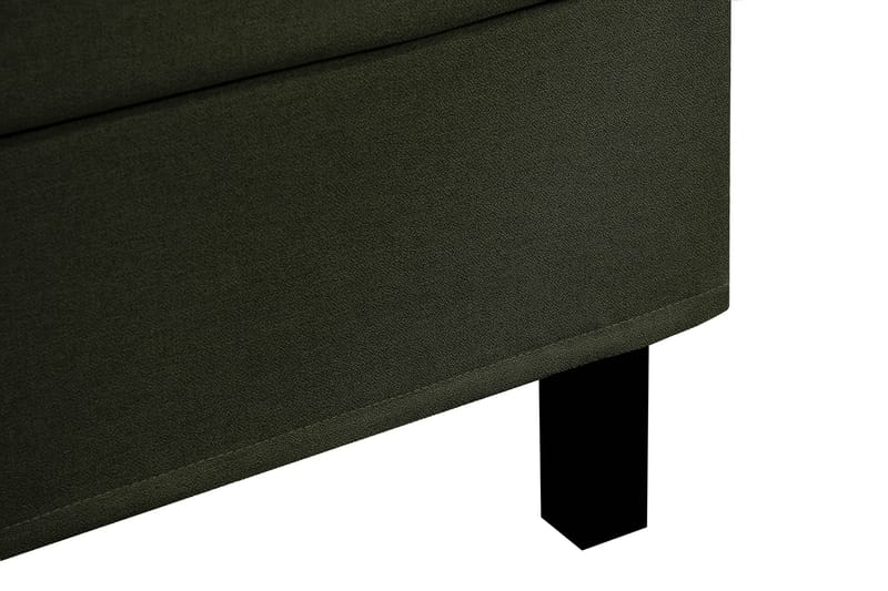 Hilton Komplett Sengpakke 180x200 cm Kontinentalseng med rutet sengegavl - Grön - Møbler - Senger - Komplett sengepakke