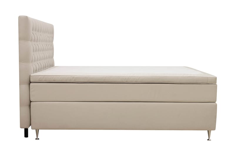 Hilton Lux Komplett Sengpakke 160x200 cm - Beige - Møbler - Senger - Komplett sengepakke
