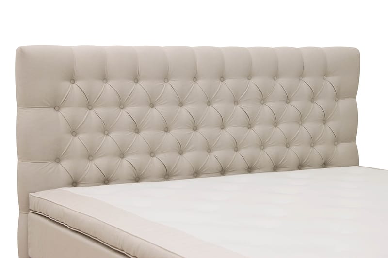 Hilton Lux Komplett Sengpakke 160x200 cm - Beige - Møbler - Senger - Komplett sengepakke