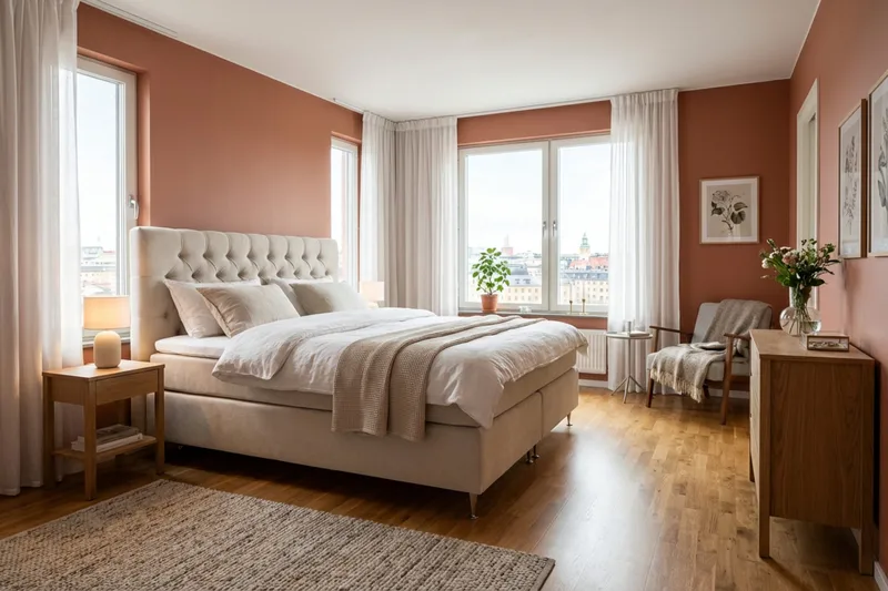 Hilton Lyx Komplett sengepakke 180x200 cm Kontinentalseng med knappet sengegavl i chenille - Beige - Møbler - Senger - Kontinentalsenger