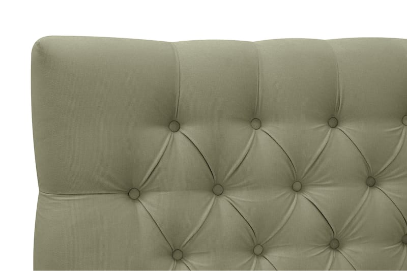 Hilton lyx Komplett Sengpakke 160x200 cm Kontinentalseng med knappet sengegavl - Olive - Møbler - Senger - Komplett sengepakke
