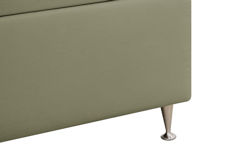 Hilton lyx Komplett Sengpakke 180x200 cm Kontinentalseng med knappet sengegavl - Olive - Møbler - Senger - Komplett sengepakke