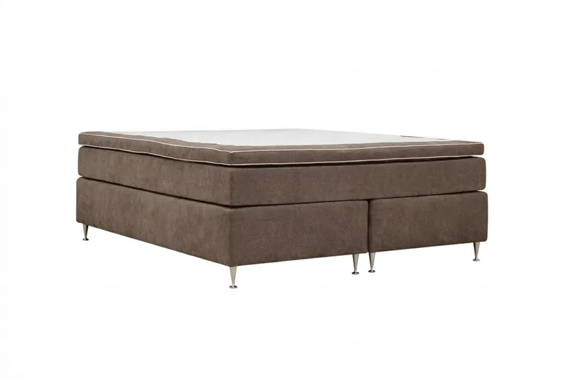 Hilton Lyx kontinentalseng 160x200 cm - Mørkebrun - Møbler - Senger - Kontinentalsenger