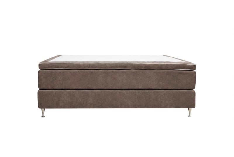 Hilton Premium kontinentalseng 160x200 cm - Brunt stoff - Møbler - Senger - Kontinentalsenger