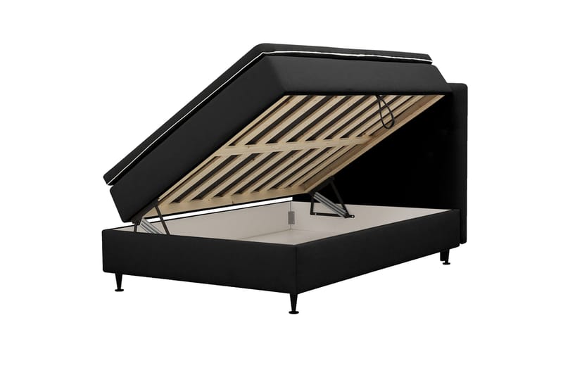 Hilton Plus Komplett sengepakke med oppbevaring 120x200 cm - Antrasitt - Møbler - Senger - Kontinentalsenger