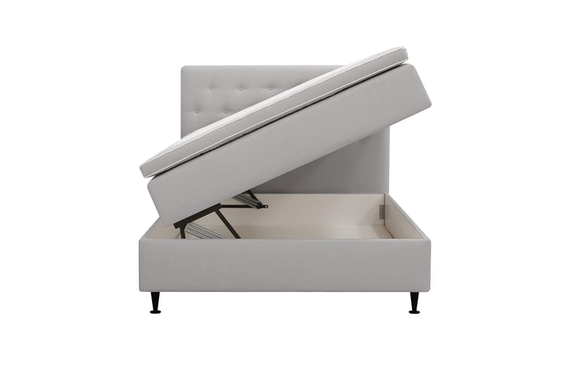 Hilton Plus Komplett sengepakke med oppbevaring 120x200 cm - Grå - Møbler - Senger - Kontinentalsenger