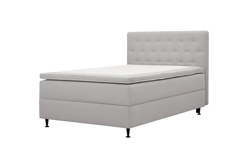 Hilton Plus Kontinentalseng med oppbevaring 120x200 cm - Grå - Møbler - Senger - Kontinentalsenger