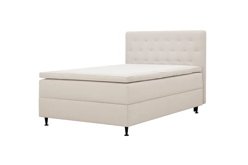 Hilton Plus Komplett sengepakke med oppbevaring 120x200 cm - Lys beige - Møbler - Senger - Kontinentalsenger