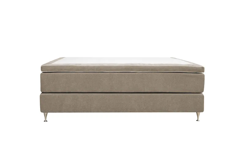 Hilton Premium kontinentalseng 180x200 cm - Lysebrunt stoff - Møbler - Senger - Kontinentalsenger