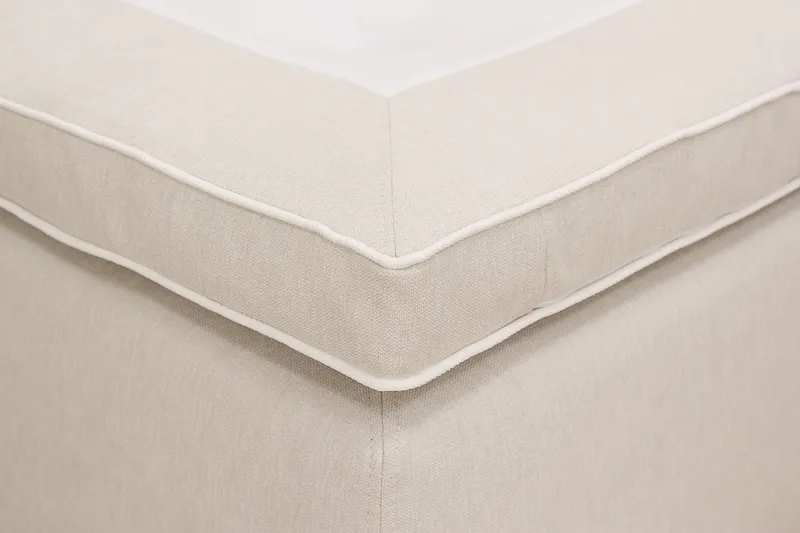 Hilton Plus Komplett sengepakke med oppbevaring 90x200 cm - Lys beige - Møbler - Senger - Kontinentalsenger