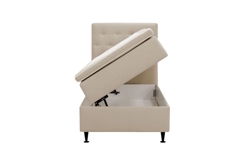 Hilton Plus Komplett sengepakke med oppbevaring 90x200 cm - Beige - Møbler - Senger - Kontinentalsenger