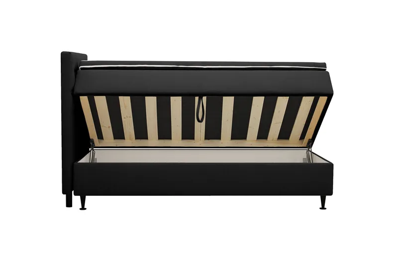 Hilton Plus Komplett sengepakke med oppbevaring 90x200 cm - Antrasitt - Møbler - Senger - Kontinentalsenger