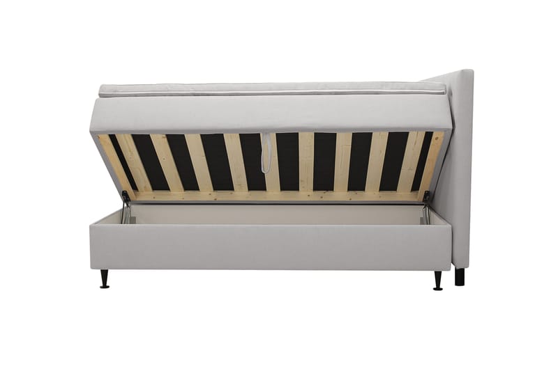 Hilton Plus Kontinentalseng med oppbevaring 180x200 cm - Grå - Møbler - Senger - Kontinentalsenger