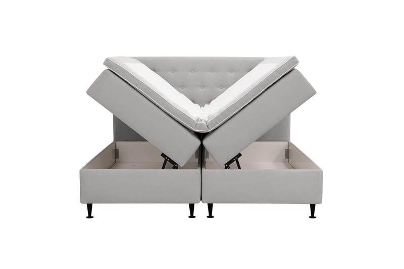 Hilton Plus Kontinentalseng med oppbevaring 180x200 cm - Grå - Møbler - Senger - Kontinentalsenger