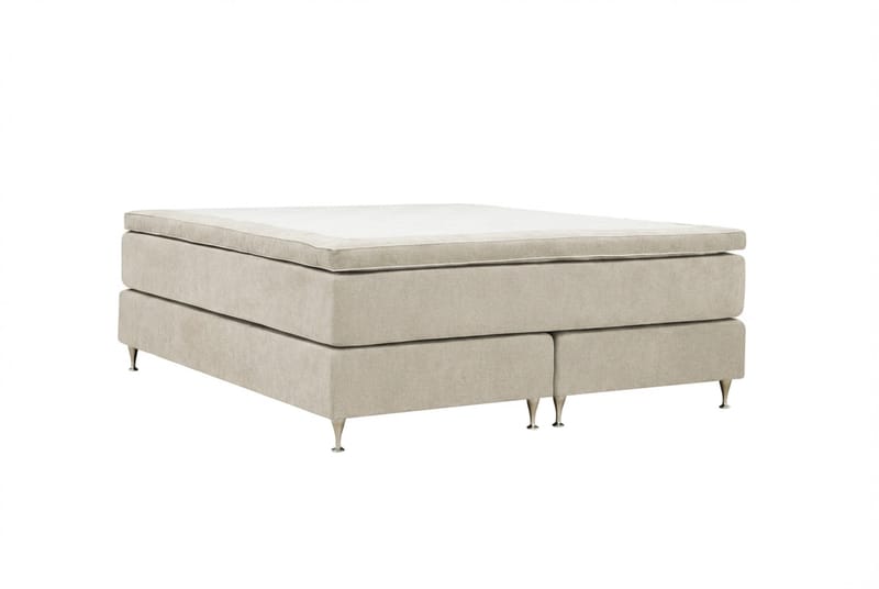 Hilton Premium kontinentalseng 160x200 cm - Beige stoff - Møbler - Senger - Kontinentalsenger