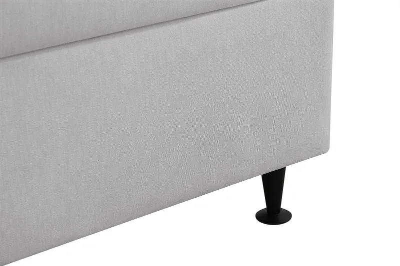 Hilton Plus Komplett sengepakke med oppbevaring 180x200 cm - Grå - Møbler - Senger - Kontinentalsenger