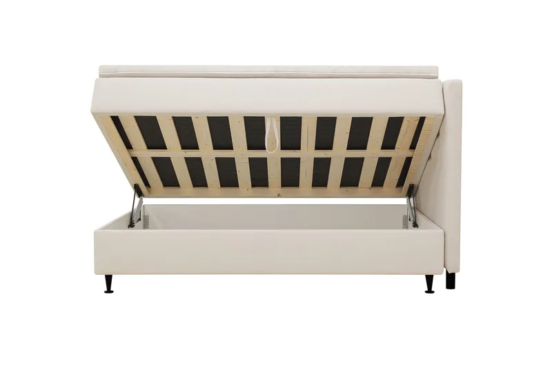 Hilton Plus Komplett sengepakke med oppbevaring 120x200 cm - Lys beige - Møbler - Senger - Kontinentalsenger