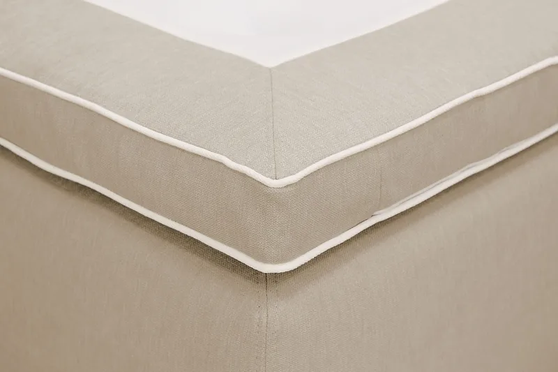 Hilton Plus Komplett sengepakke med oppbevaring 90x200 cm - Beige - Møbler - Senger - Kontinentalsenger