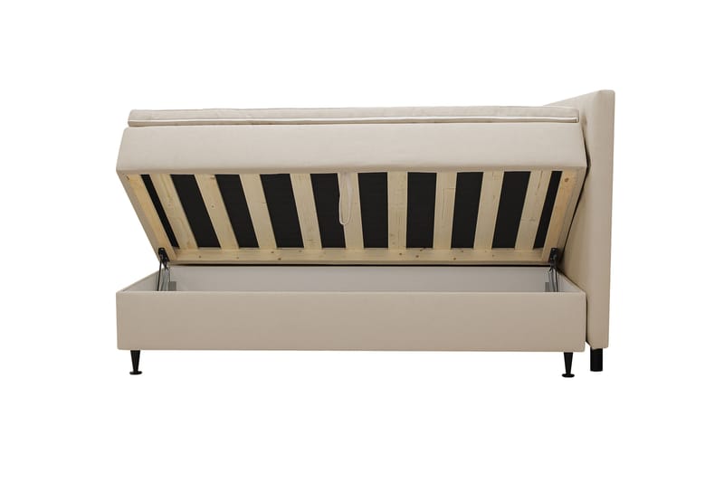 Hilton Plus Komplett sengepakke med oppbevaring 180x200 cm - Beige - Møbler - Senger - Kontinentalsenger