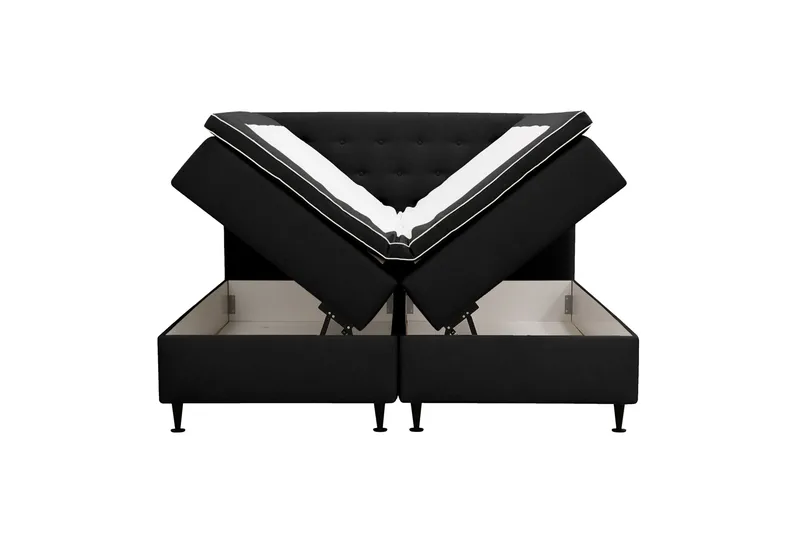 Hilton Plus Kontinentalseng med oppbevaring 180x200 cm - Antrasitt - Møbler - Senger - Kontinentalsenger