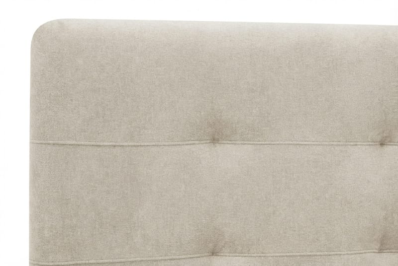 Hilton Premium komplett sengesett 160x200 cm kontinentalseng med sengegavl - Beige stoff - Møbler - Senger - Kontinentalsenger
