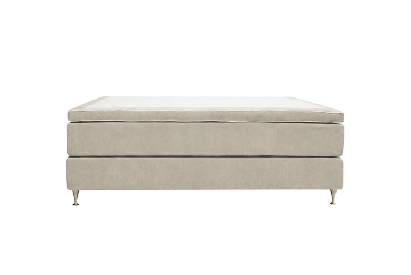 Hilton Premium kontinentalseng 160x200 cm - Beige stoff - Møbler - Senger - Kontinentalsenger