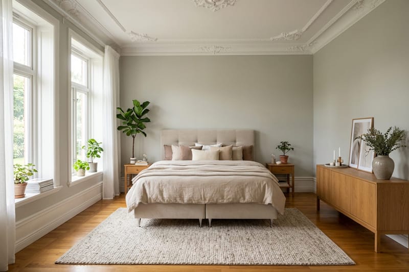 Hilton Premium komplett sengesett 160x200 cm kontinentalseng med sengegavl - Beige stoff - Møbler - Senger - Kontinentalsenger