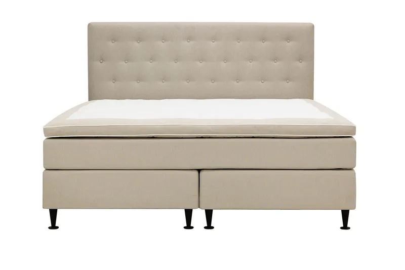 Hilton Plus Komplett Sengepakke 160x200 cm - Beige - Møbler - Senger - Komplett sengepakke
