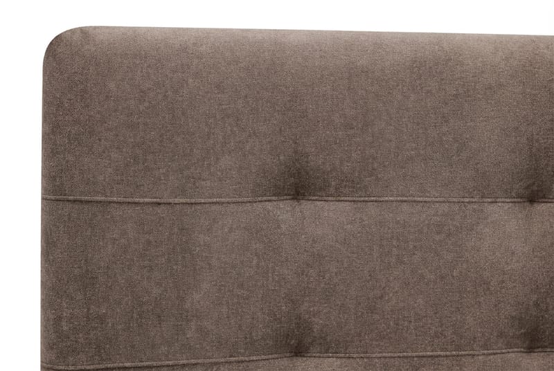 Hilton Premium komplett sengepakke 160x200 cm kontinentalseng med sengegavl - Brunt stoff - Møbler - Senger - Kontinentalsenger