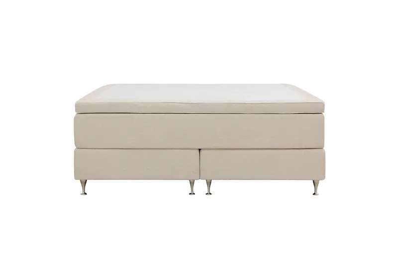 Hilton Premium Kontinentalseng 180x200 cm - Beige Bouclé - Møbler - Senger - Kontinentalsenger