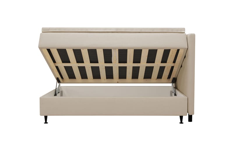 Hilton Plus Kontinentalseng med oppbevaring 140x200 cm - Beige - Møbler - Senger - Kontinentalsenger