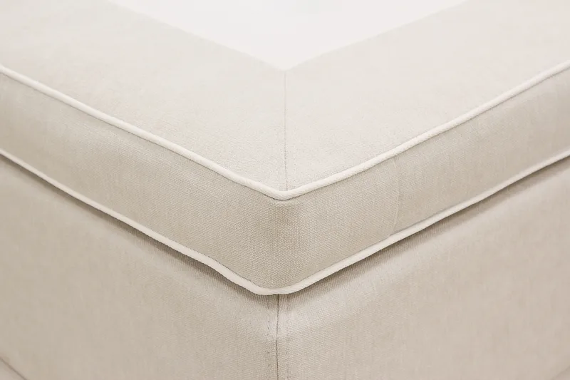 Hilton Premium Kontinentalseng 160x200 cm - Beige Stoff - Møbler - Senger - Kontinentalsenger