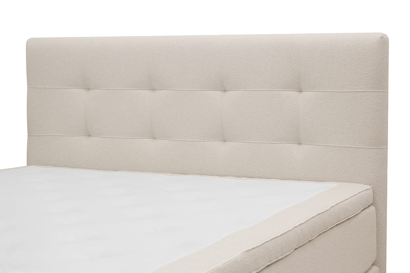 Hilton Premium Komplett Sengpakke 180x200 cm - Beige Bouclé - Møbler - Senger - Kontinentalsenger