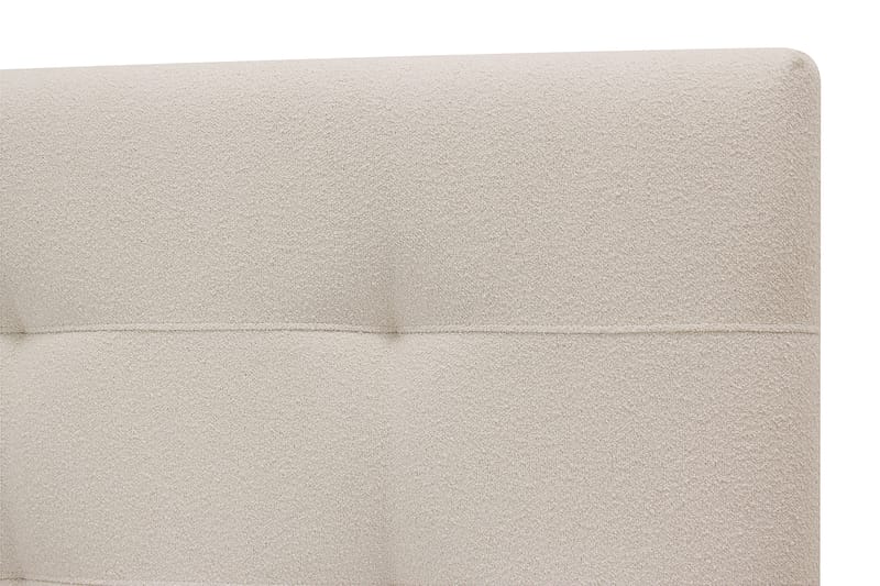 Hilton Premium Komplett Sengpakke 160x200 cm Kontinentalseng med Sengegavl - Beige Bouclé - Møbler - Senger - Kontinentalsenger