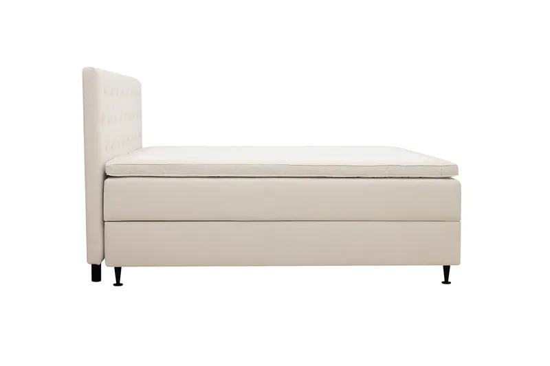 Hilton Plus Komplett sengepakke med oppbevaring 160x200 cm - Lys beige - Møbler - Senger - Kontinentalsenger