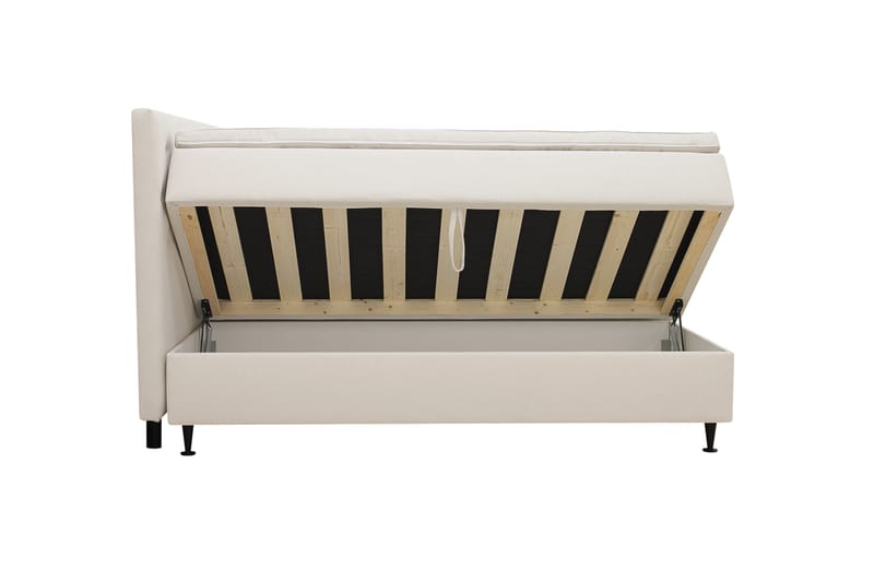 Hilton Plus Komplett sengepakke med oppbevaring 160x200 cm - Lys beige - Møbler - Senger - Kontinentalsenger